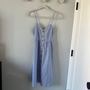 Button up striped dress